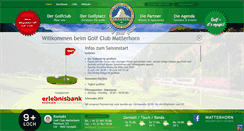 Desktop Screenshot of golfclubmatterhorn.ch